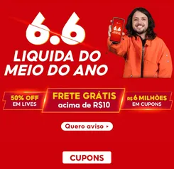 ATIVE OS AVISOS DE CUPONS DO 6.6