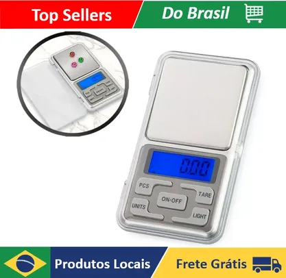  (moedas/BR) Mini Balança Alta Precisão Portátil 0,1g A 500g Digital - Outras Utilidades com links na Descrição