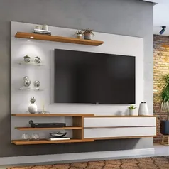 Painel Para Tv Até 60 Polegadas 1,80m Trend Com Lâmpada Led