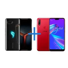 Smartphone ASUS ROG Phone II 8GB/128GB Preto + ASUS Zenfone Shot Plus 4GB/128G (64GB+64GB) Vermelho | R$3959