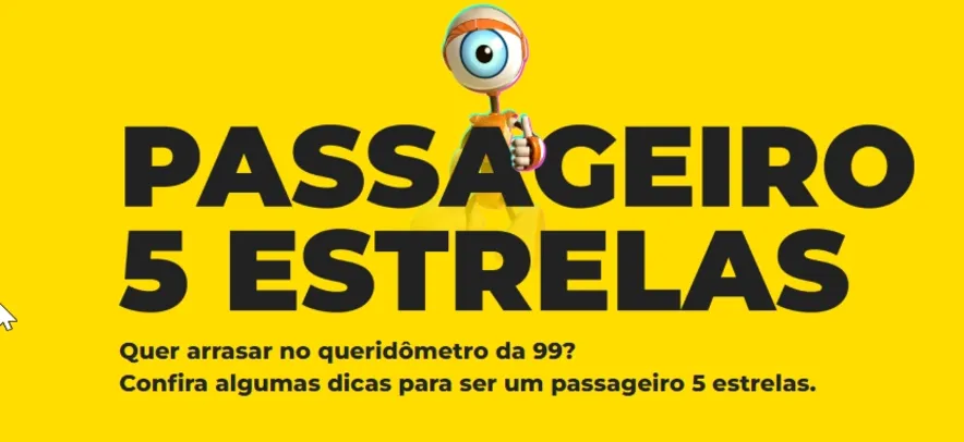 Ganhe 20% OFF em viagens pela 99 