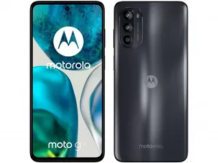 Smartphone Motorola Moto G52 128GB Preto 4G - Octa-Core 4GB RAM 6,6” Câm. Tripla + Selfie 16MP