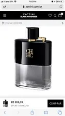 Perfume Masculino Men Privé Carolina Herrera Eau de Toilette 100ml - Incolor