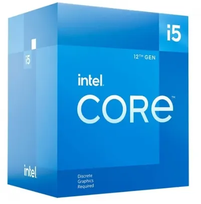 Processador Intel Core i5 12400F, 2.5GHz (4.4GHz Turbo), 12ª Geração, 6-Cores 12-Threads, LGA 1700, Com Cooler, BX8071512400F