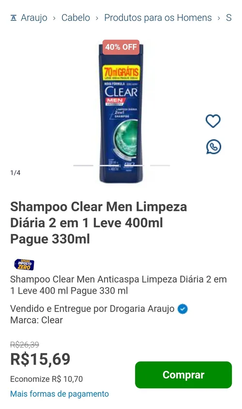 Imagem na descrição da promoção