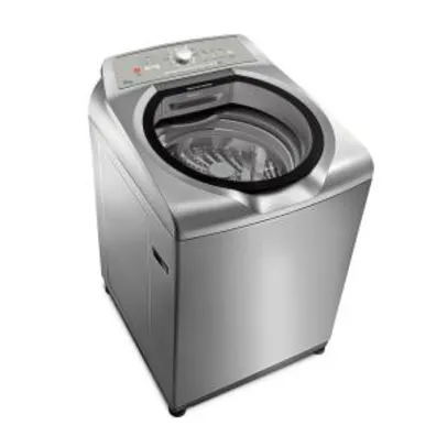 Máquina de Lavar Brastemp 15kg cor Inox com Ciclo Edredom Especial e Enxágue Anti-Alérgico BWN15AKANA - 110V