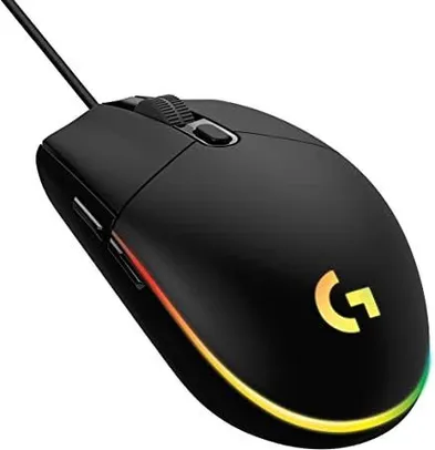 (APP + CONTA NOVA) Mouse Gamer Rgb Logitech G203 Com Tecnologia Lightsync, 6 Botões Programáveis R$69