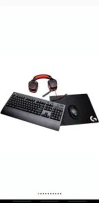 Saindo por R$ 500: Kit Gamer Logitech - Mouse G203 RGB + Mousepad G240 + Teclado G213 RGB US + Headset G230 | R$500 | Pelando