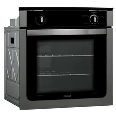 Forno de Embutir a Gás Consul 78L Prata 220v - COA84BR | R$1.339