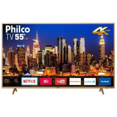 [Cartão Shoptime] Smart TV LED 55” Philco PTV55F61SNC Ultra HD 4K - R$1779