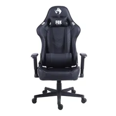 Cadeira Gamer Fox Racer Pro, Até 120 Kg, Com Almofadas, Reclinável, Descanso De Braço Ajustável