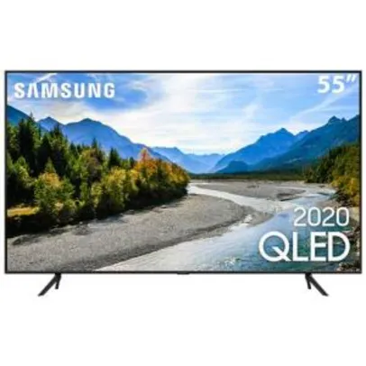 Smart TV QLED 55" 4K Samsung 55Q60T Pontos Quânticos R$ 3655