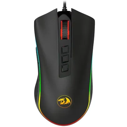 [Com Cashback R$81] Mouse Gamer Redragon Cobra, Chroma RGB, 10000DPI, 7 Botões, Preto - M711 V2