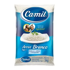 Arroz Branco Longo-fino Tipo 1 Camil Todo Dia 5Kg