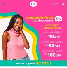 C&A com descontos progressivos em roupas