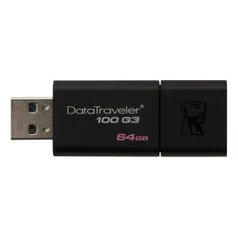 Pendrive Kingston DataTraveler USB 3.0 64GB | R$ 54,00