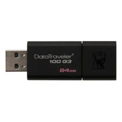 Pendrive Kingston DataTraveler USB 3.0 64GB | R$ 54,00