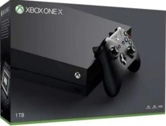 [1595 com AME] Console Xbox One X 1TB 4K+ Controle sem Fio