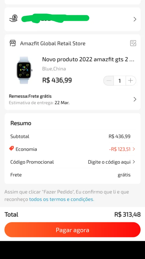 Imagem na descrição da promoção