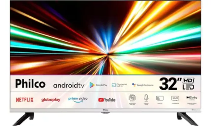 [Cc. Santander] Smart TV Philco Ptv32m8gagcmblh LED Android TV HD 32 110V/220V