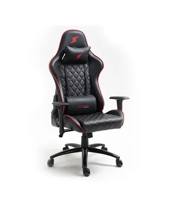 Cadeira Gamer SuperFrame Warrior, Reclinável, Suporta até 145KG, Preto e Vermelho