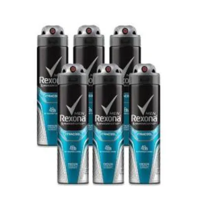 (Cupom 1ª compra) Kit Desodorante Antitranspirante Rexona Xtracool 150ml 6 Uni