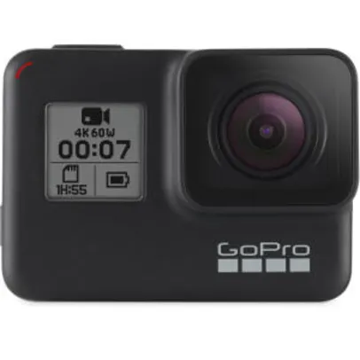 Filmadora Gopro Hero 7 Black, 4K, Wi-fi, Gps + Cartão 32GB Extreme 90mb/s | R$1629