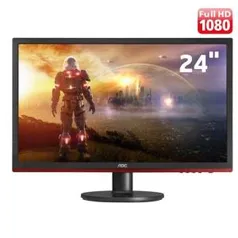 Monitor LED 24" AOC Full HD Gamer Sniper G2460VQ6 com AMD Freesync, Anti-Blue Light, Shadow Control e Entrada HDMI | R$960