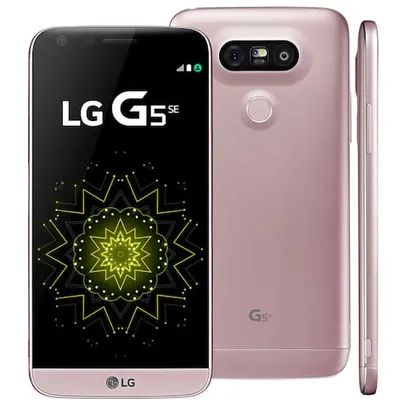 Smartphone LG G5 Rosê com 32GB, 3GB de RAM, Tela de 5.3", Android 6.0, 4G, Câmera 16MP e Processador Octa Core de 1.8 GHz