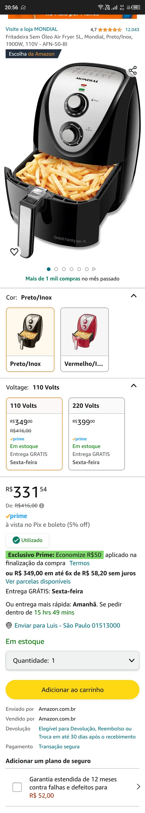 Imagem na descrição da promoção