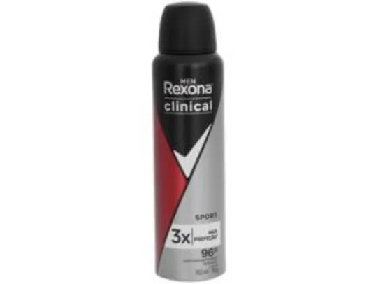 Desodorante Rexona Clinical Clean Aerossol Masculino 150ml | 6 unid | R$6