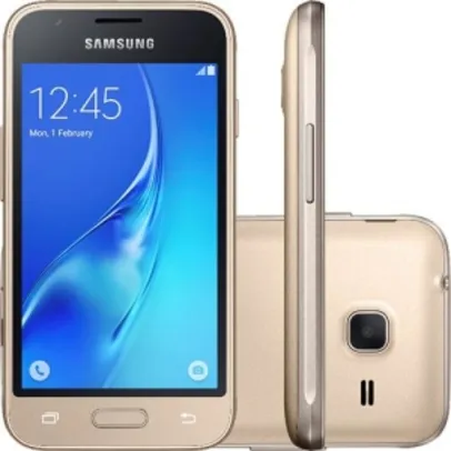 Smartphone Samsung Galaxy J1 Mini Dual Chip Android 5.1 Tela 4" 8GB 4G Wi-Fi Câmera 5MP - Dourado