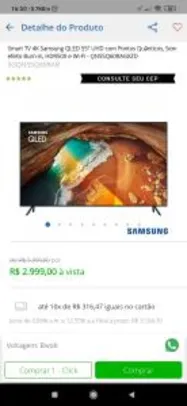 Smart TV 4K Samsung QLED 55" | R$2999