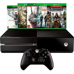 Xbox One 500Gb + 5 jogos - R$1.399 no Cartão Submarino