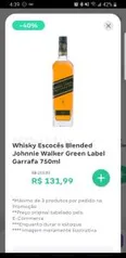 Whisky Johnnie Walker Green Label 15 Anos - R$132