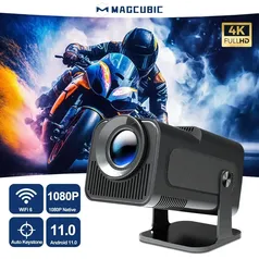 [Taxa Inclusa/Moedas] Projetor Magcubic HY320 Android 11, 1080P, 390ANSI, Dual WiFi 6, BT5.0