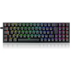 TECLADO MECANICO GAMER POLLUX RGB SWITCH BLUE REDRAGON K628-RGB-B PRETO