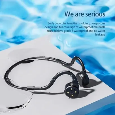 Fone de ouvido de condução óssea Lenovo X5 A prova d`agua
