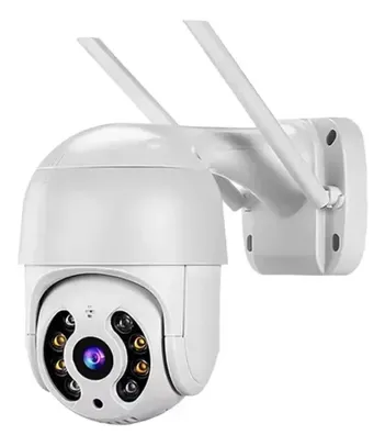 Câmera Externa Wi-Fi Smart Camera ABQ-A8 Ip Prova D'água Infravermelho HD Cor Branco Sem cartão