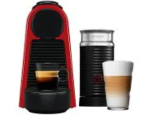 (Ouro/ Magalu pay) Cafeteira Nespresso Combo Essenza Mini - Red + Aero3 Vermelha