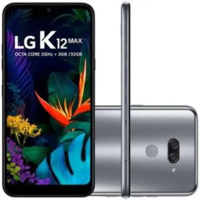 Smartphone LG K12 Max, 32GB, 13MP, Tela 6.26´, Platinum - LM-X520BMW