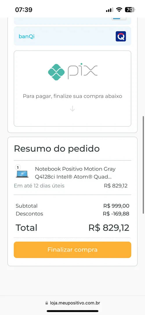 Imagem na descrição da promoção