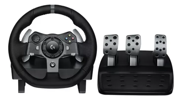 Volante Logitech G920 Driving Force e Pedais com Force Feedback Xbox Series X|S, Xbox One, PC