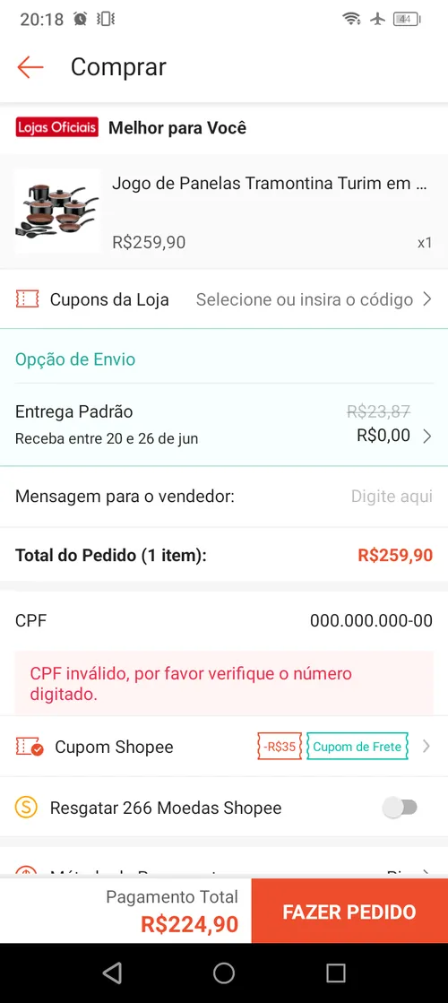 Imagem na descrição da promoção