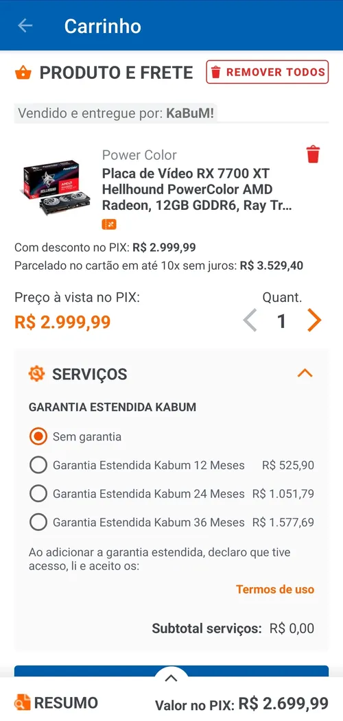 Imagem na descrição da promoção