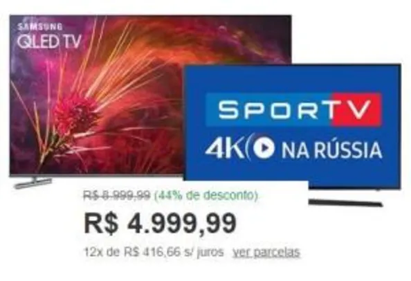 2 TVs PELO PREÇO DE UMA!!! Samsung Qled 55 + tv led 43 - R$ 5000