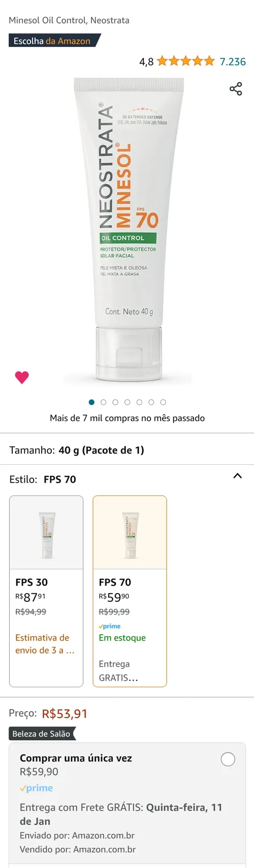 Imagem na descrição da promoção