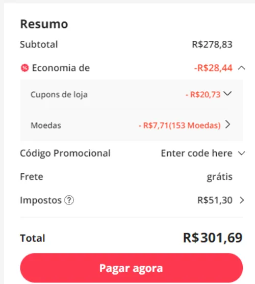 Imagem na descrição da promoção