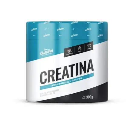 Creatina Monohidratada Sabor Natural 300g Shark Pro