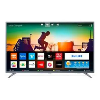 Smart TV LED 50" Philips 50PUG6513/78 Ultra HD 4k com Conversor Digital 3 HDMI | R$ 1642